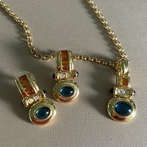 Vintage Nolan Miller necklace and earrings